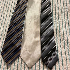 Blue/silver/Black Ties